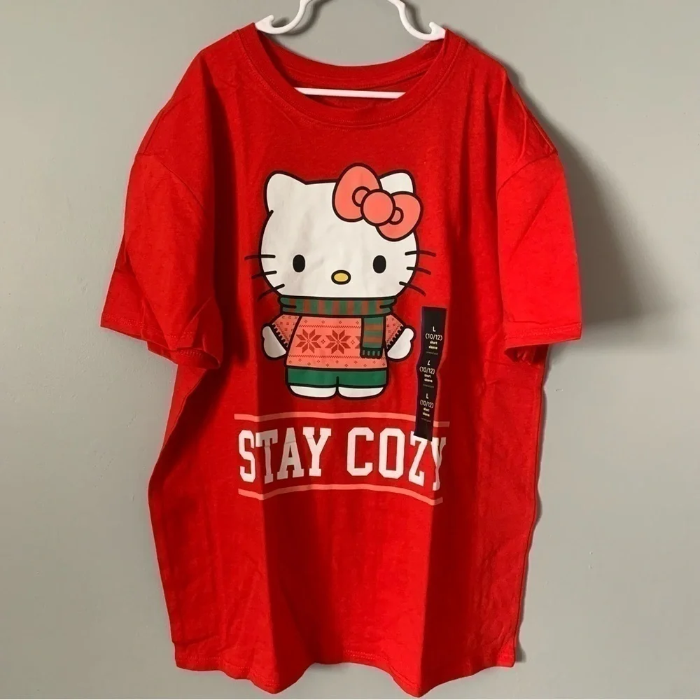 🌸NWT. HELLO KITTY Girls’ Oversized Stacy Cozy T-Shirt
